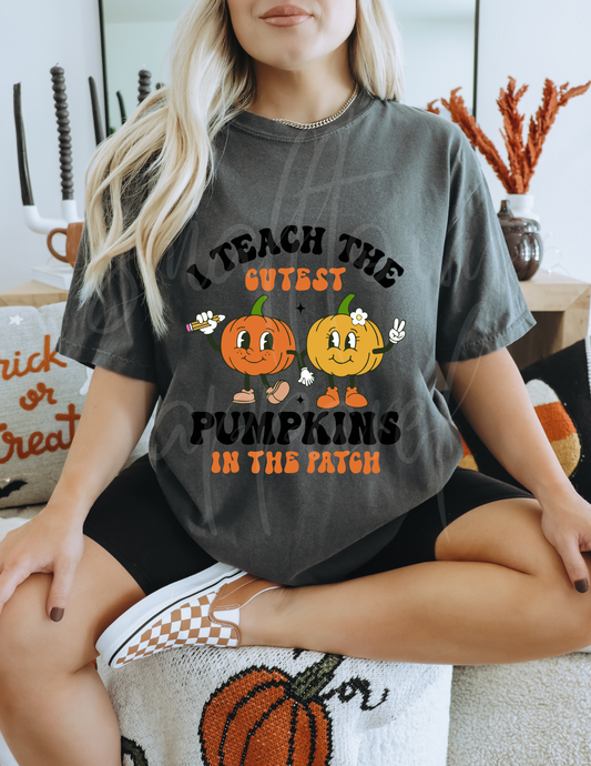 I TEACH THE CUTEST PUMPKINS IN PATCH DTF TRANSFER