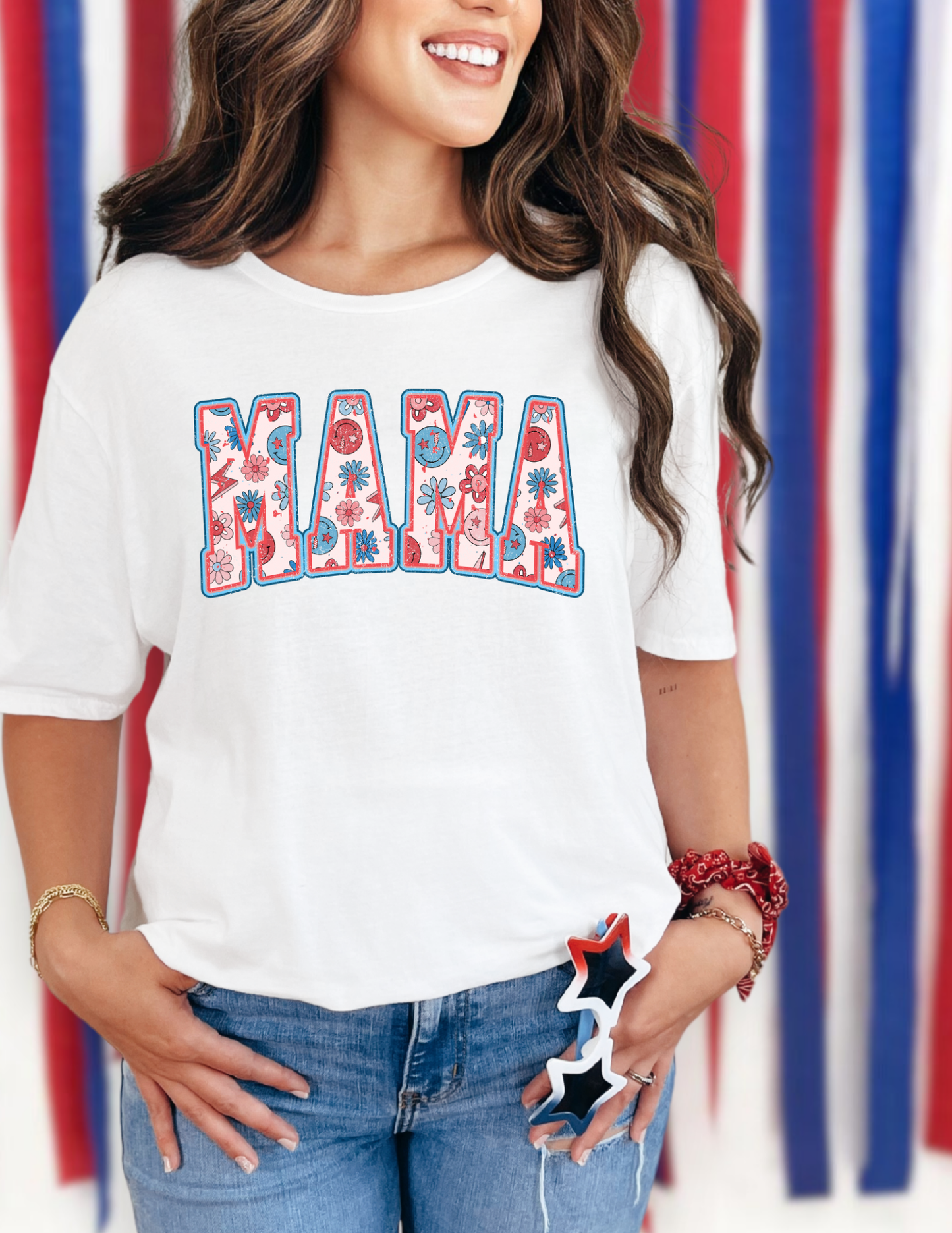 CUTE MAMA 4TH JULY DTF TRANSFER