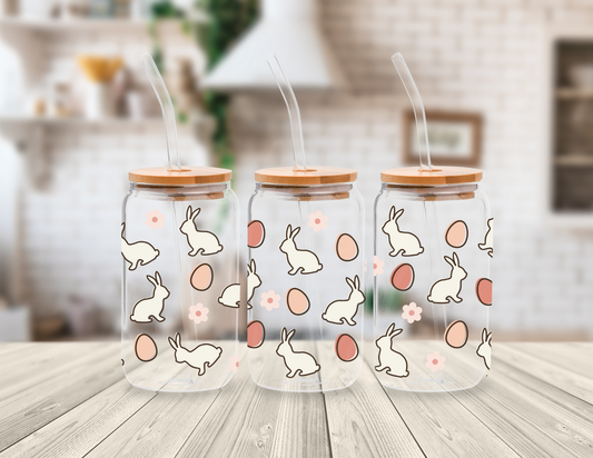 EASTER BUNNIES AND EGGS 16 OZ UV DTF CUP WRAP