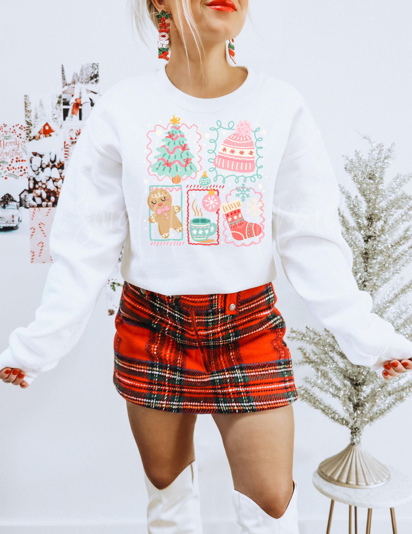 TREES AND GINGERBREADS CHRISTMAS DTF TRANSFER