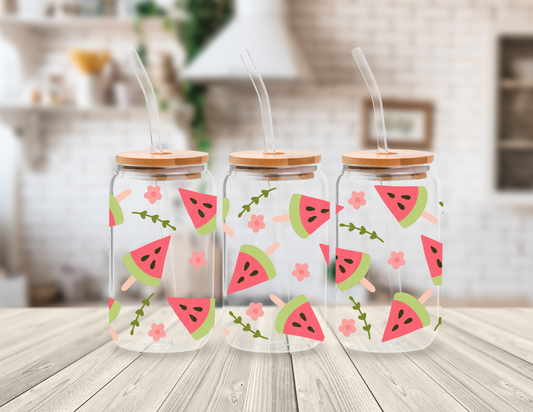SUMMER WATERMELONS 16 OZ UV DTF CUP WRAP