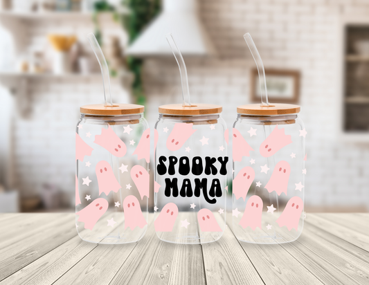 SPOOKY MAMA 16 OZ UV DTF CUP WRAP