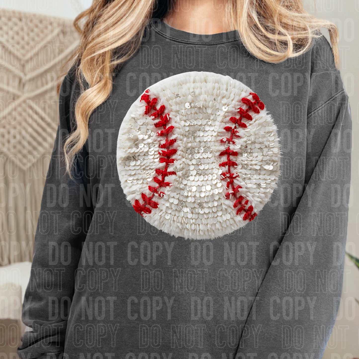 YARN BASEBALL DTF TRANSFER