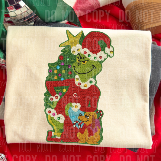 YARN GRINCH DTF TRANSFER