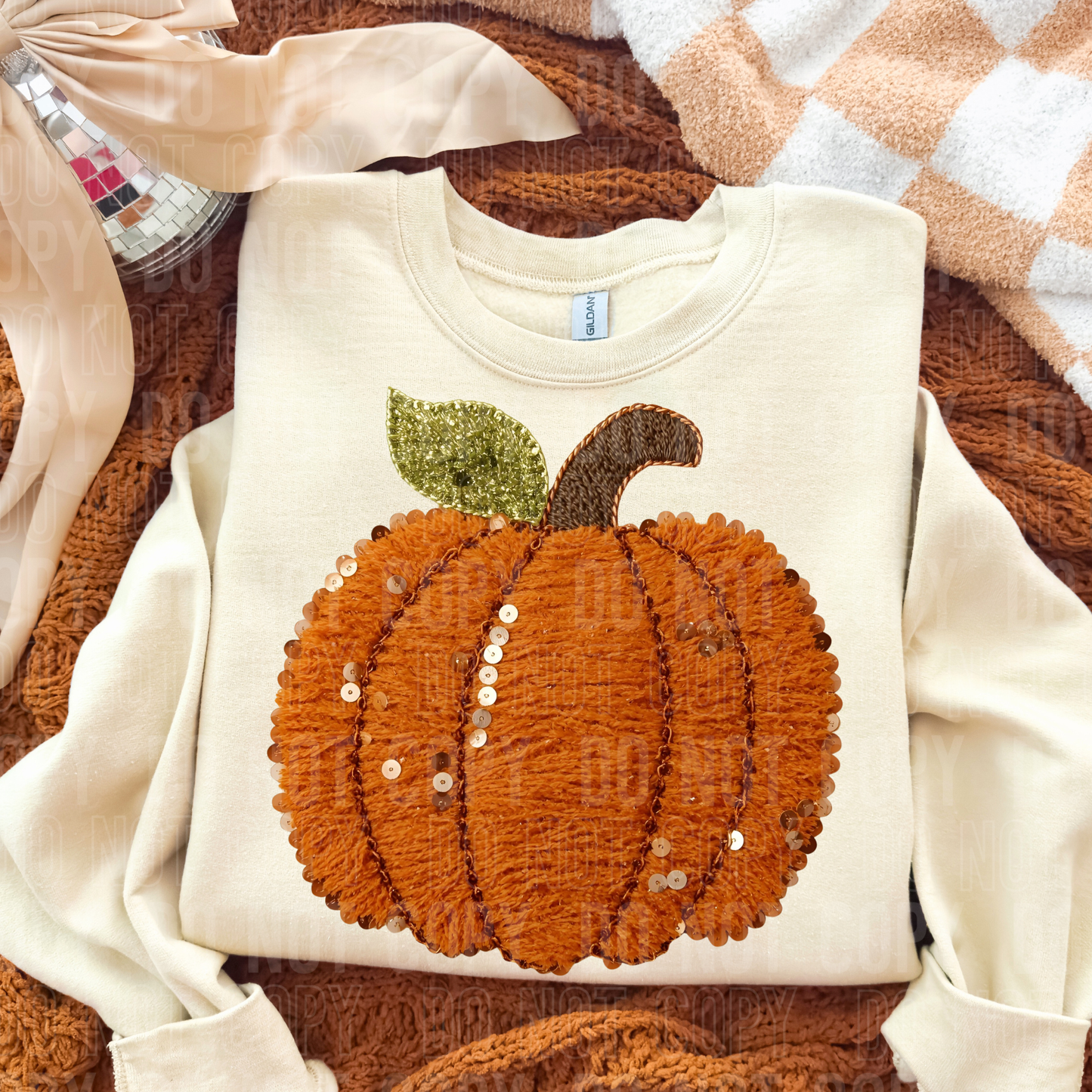 YARN FALL PUMPKIN DTF TRANSFER