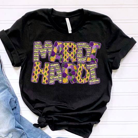 MARDI HARDI MARDI GRAS DTF TRANSFER