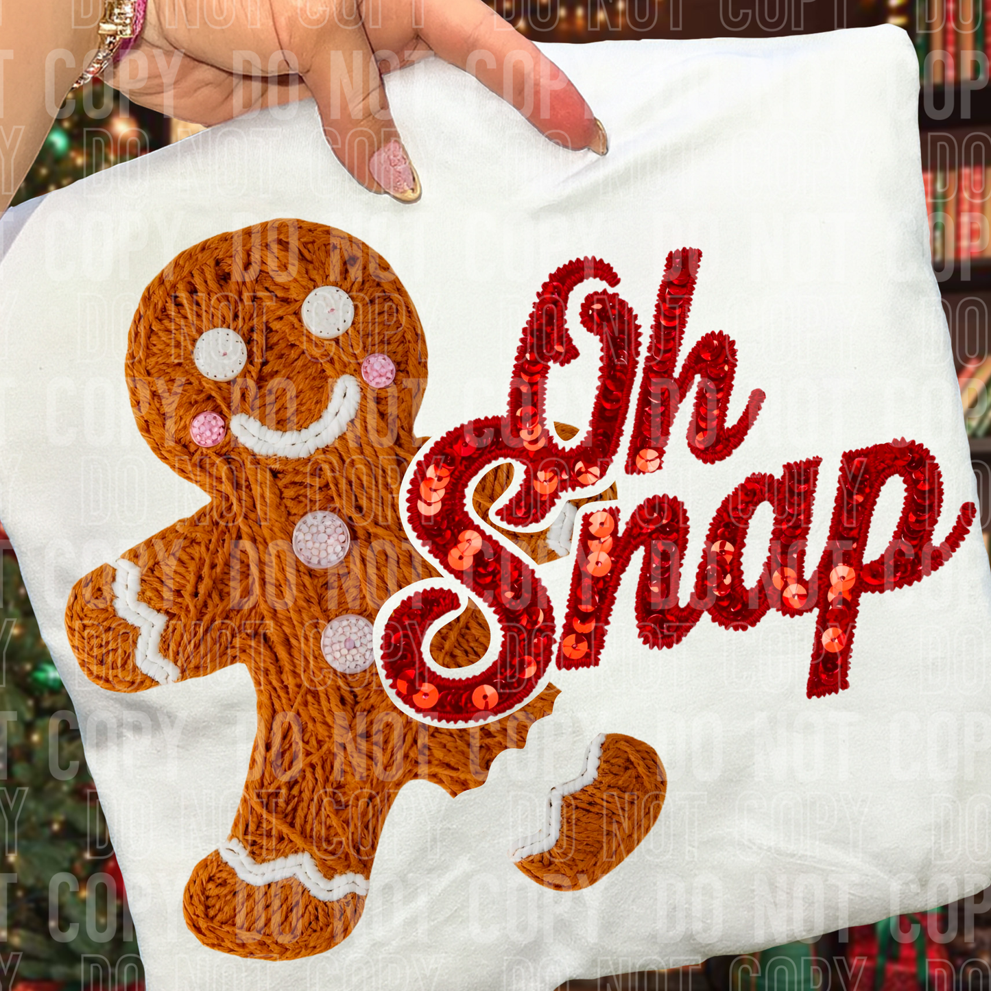 YARN OH SNAP GINGERBREAD DTF TRANSFER