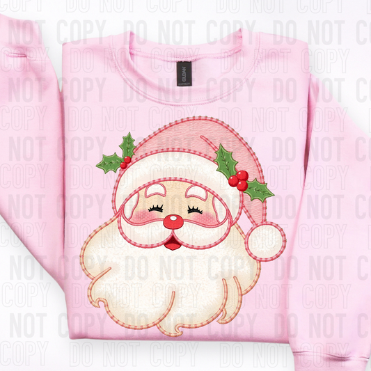 YARN PINK SANTA DTF TRANSFER