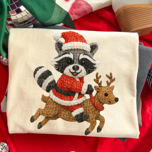 YARN RACOON DEER DTF TRANSFER