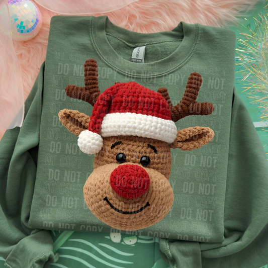 YARN REINDEER DTF TRANSFER