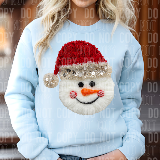 YARN SNOWMAN DTF TRANSFER
