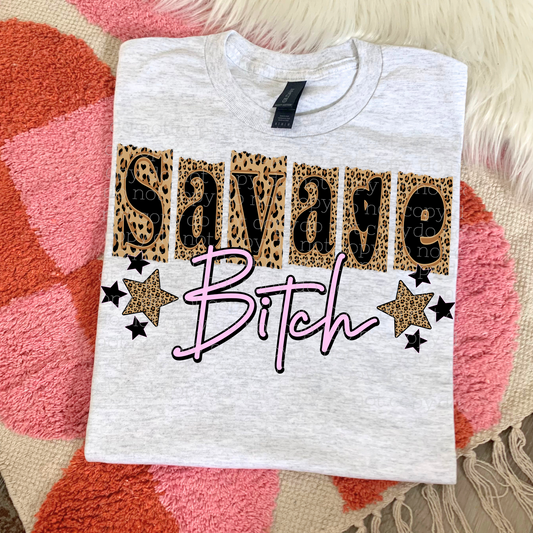 SAVAGE BITCH DTF TRANSFER
