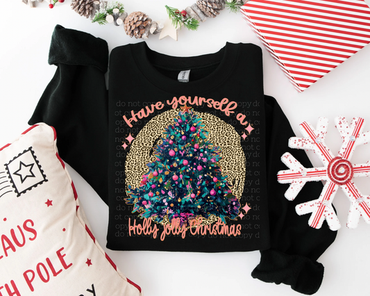 HOLLY JOLLY CHRISTMAS DTF TRANSFER