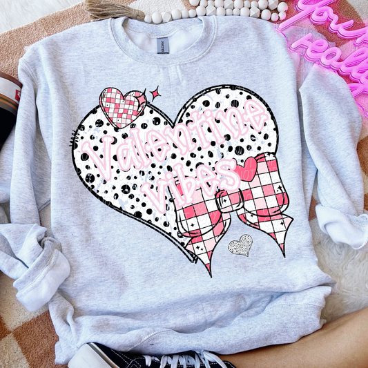 LIGHT PINK VALENTINE VIBES DTF TRANSFER