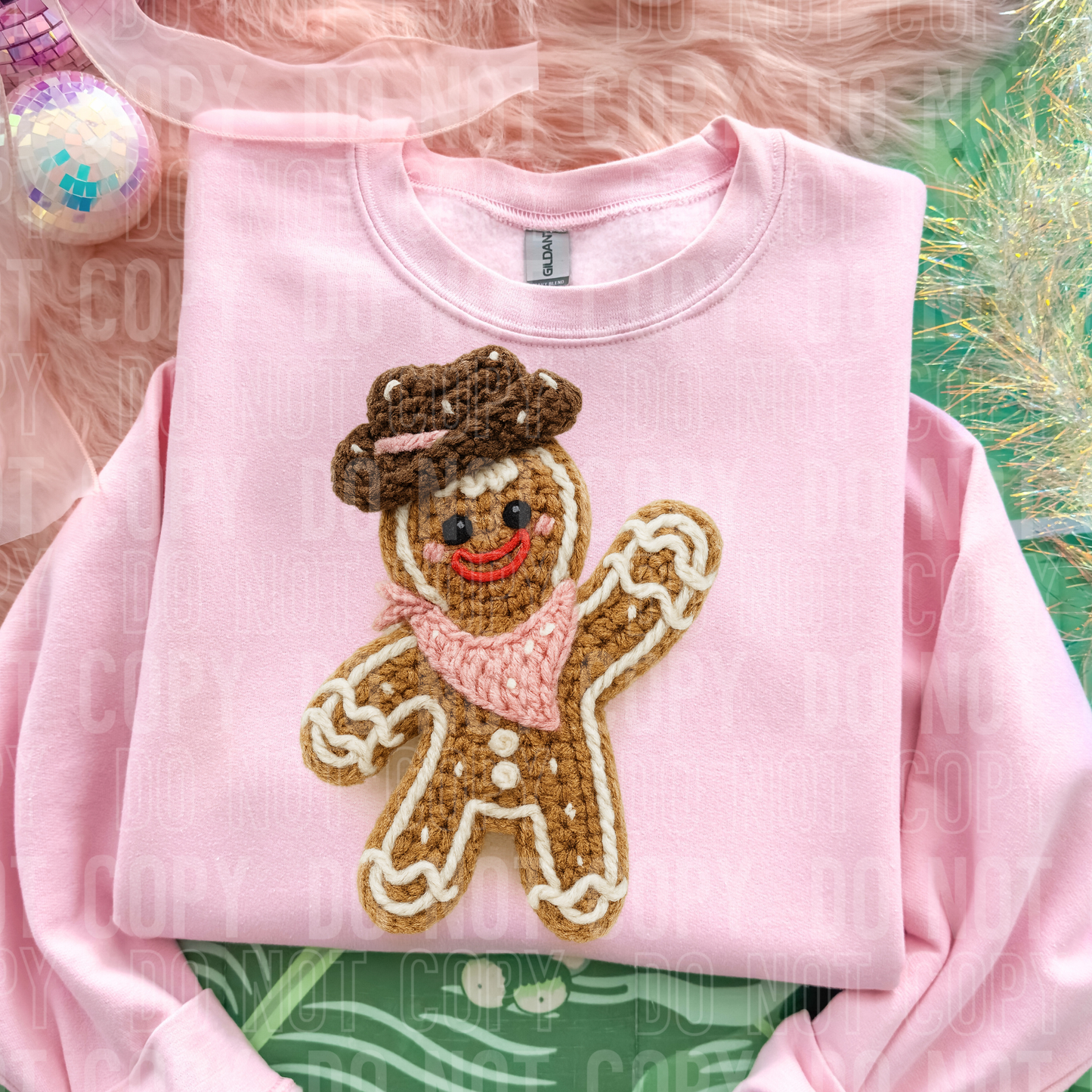 WESTERN YARN GINGERBREAD MAN DTF TRANSFER