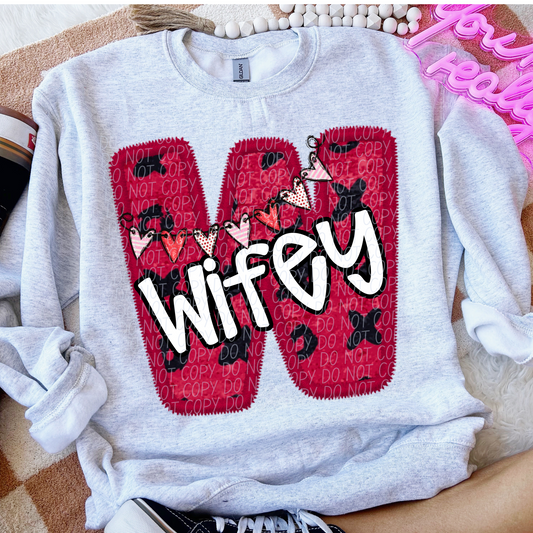 WIFEY VALENTINE DTF TRANSFER